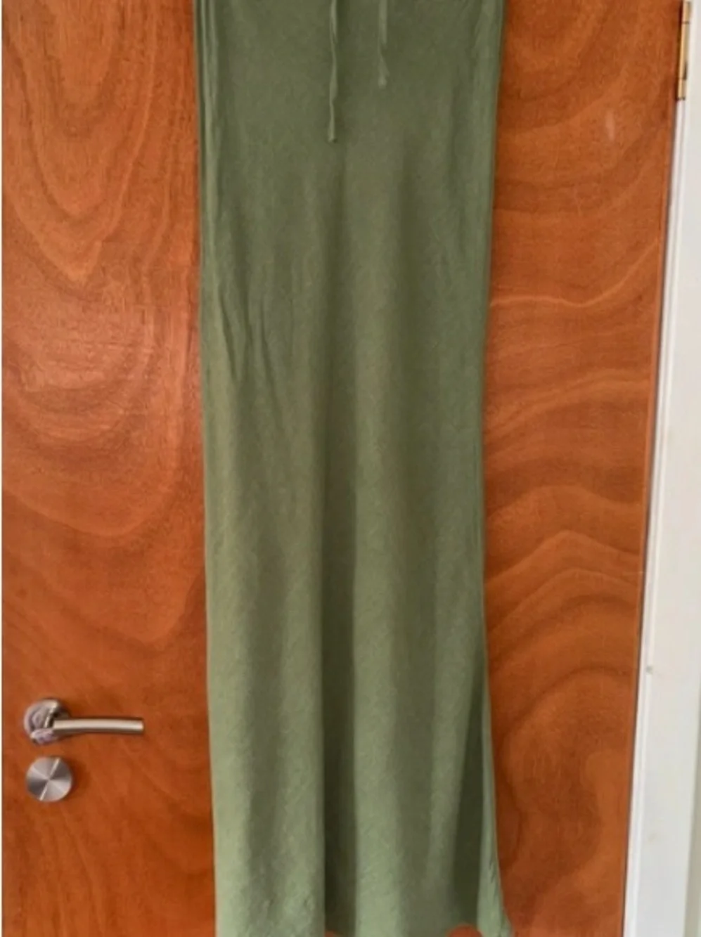 ASOS Olive Green Drawstring Maxi Skirt
